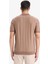 Standart Fit Polo Yaka Yarım Fermuarlı Triko Kısa Kollu Tişört F1945AX25SM 6