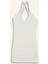 Slim Fit Dar Kesim V Yaka Kolsuz Elbise F7094AX25SM 8