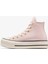 Chuck Taylor All Star Lift Platform Suede Çocuk Krem Sneaker A13823C.691 4
