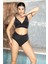 Bikini Takımı Kruvaze Üst Simli Görünüm Siyah 1