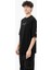 Baskılı Siyah Oversize T-Shirt 2