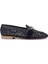Kadın Hakiki Deri Lacivert Loafer Ayakkabı 1140 55709017 Byn Ayk Y25 Navy 1