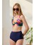 Bikini Takımı Kruvaze Toparlayıcı Lacivert Renk Paletli 1