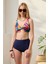 Bikini Takımı Kruvaze Toparlayıcı Lacivert Renk Paletli 3