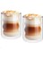 2 Pcs 400ML Cam Dak Çift Katmanlı Cam Kahve Kurı Şeffaf El Yapımı Isı Dirençleri Çay Kupası Yaz Drinkscolor: 2 Pcs/kapasite: 301-400ML (Yurt Dışından) 1