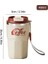 Worthbuy 304 Paslanmaz Çelik Yalıtımlı Su Kupası Çift Duvarlı Içme Kupası Seyahat Taşınabilir Seyir Anti Süt Kahve Kupası Kapasite: 401-500ML/RENK: Bir Stil Kremi (Yurt Dışından) 1