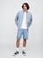 Erkek Mavi Süpersoft Loose Jean Şort 1