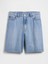Erkek Mavi Süpersoft Loose Jean Şort 2