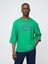 Erkek Yeşil Oversized Gap Grafik Terry T-Shirt 1