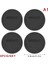 4pcs Yuvarlak Siyah Kauçuk Coaster Pad Kendi Kendine Yapışkan Fincan Alt Çıkartmaları Kaymaz, Kaymaz Anti-Scald Tumbler Fincan Koruyucu Padscolor: A1 (Yurt Dışından) 1
