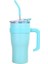 Yeni Kademeli Değişim Renk Büyük Mac Paslanmaz Çelik Termos Fincan Yüksek Değerli Büyük Kapasite, Tutamaklı Cupcapacity ile Eşlik Eden Buz Fincanı: 30OZ/RENK: Mavi (Yurt Dışından) 1