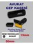 Avukat Cep Kaşesi Pocket-80 (50mm*19 mm) Siyah Keçeli Siyah Kaşe 1