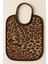 Leopar Desen Baskılı 2'li Havlu Bebek Mama Önlüğü 25x30Cm 3