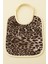 Leopar Desen Baskılı 2'li Havlu Bebek Mama Önlüğü 25x30Cm 7
