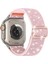 Apple Watch 4-5-6-7-8-9-10 Se Ultra Uyumlu 44-45-46-49MM Kumaş Elastik Kordon Kayış 1