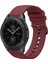 Samsung Galaxy Watch 42MM ile Uyumlu Kordon Jel Silikon Tokalı Kayış 1