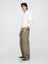 Erkek Haki Kargo Baggy Poplin Pantolon 4
