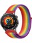 Huawei Watch Gt5 46MM ile Uyumlu Kordon Kumaş Desenli Cırt Cırtlı Spor Kayış 1