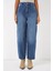 6688 Yüksek Bel Baggy Kot Pantolon - Lacivert 8