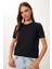 Basic Pamuklu Örme T-Shirt 2