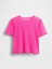 Kadın Pembe Transparan Crop T-Shirt 2