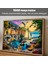 1000 Parça Harbor Of Serenity Puzzle - Limanda Sakinlik ve Yelkenli Manzaralı Yapboz 68X48 cm 2