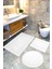 Pamuklu Dokuma Su Emici Banyo Paspas Seti, Banyo Halısı, Vera, 3 Lü Set, Klozet Takım 60X100 - 60X50 - 60X60 1