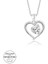 Swarovski Taşlı Gümüş Kalp Bayan Kolye 1