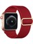Apple Watch 4-5-6-7-8-9-10 Se Ultra Uyumlu 44-45-46-49MM Kumaş Elastik Kordon Kayış 1