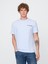 Erkek Açık Mavi Everyday Soft Relaxed Grafik T-Shirt 1