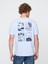 Erkek Açık Mavi Everyday Soft Relaxed Grafik T-Shirt 4
