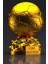 Flexıs We Make It Possıble For You Isminize Özel Ballon Dor 15 cm ve Messi Dünya Kupası 2