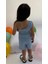 Kız Çocuk Tek Omuz Crop - Şort Takım 5