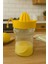Sarı Cam Hazneli Sarı Renk Pratik Limon Narenciye Sıkacağı 400ML 1