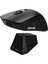 WD139 Şarjlı Standlı Bluetooth + 2.4ghz Dongle 1600DPI Ultra Hafif Şarjlı Oyuncu Mouse Kablosuz Oyuncu Faresi Siyah 4