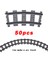 Moc Şehir Tuğla Tren Esnek Inşaat Parçaları Demiryolu Eğrisi Parça R104 Yapı Taşları Model Aksesuarları Uyumlu 53401 (Yurt Dışından) 1