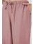 Geniş Paça Keten Pantolon 6735 - Pudra 2