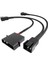 - 4 Pin Molex Fan Dağıtım Kablosu ((5,25 Inç) 5 V - 3x 3 Pin Fiş 2 Kutuplu, 20-20-20CM) 1