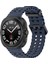 Galaxy Watch Ultra 47MM Znth KRD-118 Tırtıklı Tasarım Silikon Kordon-Midnight Blue 1