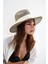 Kadın Doğal Yosun Hasır Panama Şapka 1