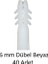 Dübel, 6 mm Beyaz Dübel, 40 Adet 1