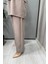 Beli Lastikli Bol Paça Cupro Pantolon Mink T25Y-7007 2
