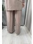 Beli Lastikli Bol Paça Cupro Pantolon Mink T25Y-7007 3
