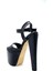 Yüksek Topuklu (18 Cm) Platform (7 Cm) Kadın Ayakkabı Siyah 4