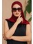 Eşarp Bone Bordo Mayo Kumaşından 1