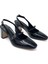 (Park Moda) Burnu Kapalı Topuklu Kadın Ayakkabı Siyah 1
