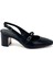 (Park Moda) Burnu Kapalı Topuklu Kadın Ayakkabı Siyah 3
