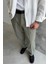 Haki Ham Keten Baggy Pantolon 2