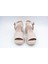 (Shoes) Poli Hafif Taban Dolgu Topuklu Günlük Kadın Sandalet Bej 3