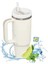 Hanlde ile Yalıtılmış Tumbler 1200ML Metal Paslanmaz Çelik Vakum Taşınabilir Saman Sıcak Kupa Sıcak ve Soğuk Kahve Için Büyük Termal Kupa: 1000-1500ML/RENK: Krem (Yurt Dışından) 1